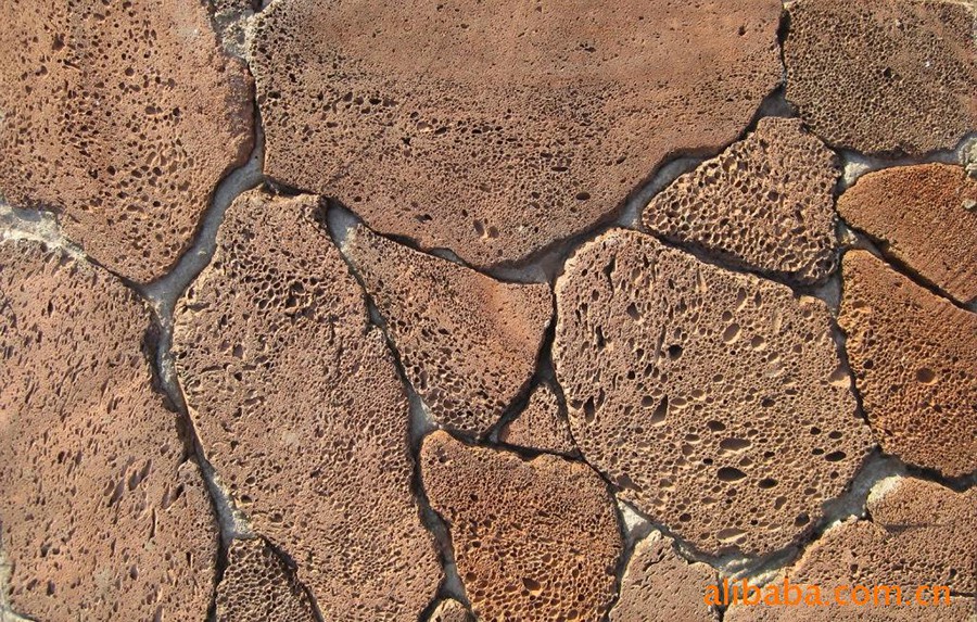 Volcanic rock section tile